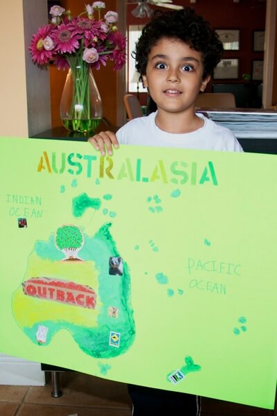 Happy to have finished his Australia Oceania poster