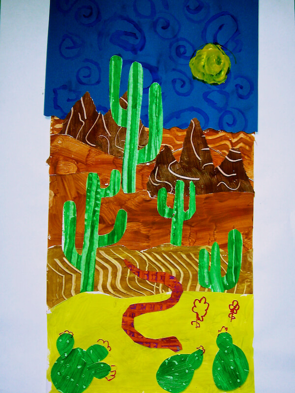 Desert Collage Art