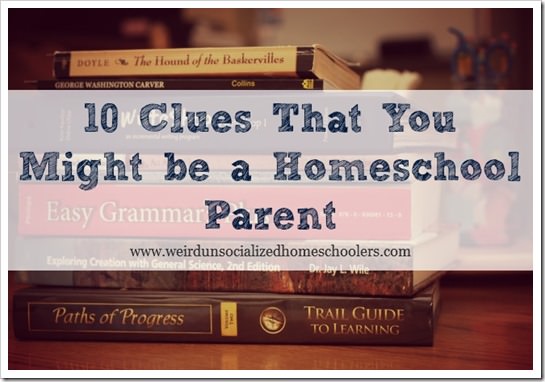 10 Clues You Might Be a Homeschool Parent