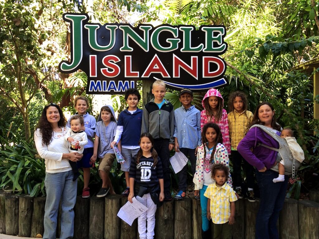 HOME homeschools field trip to Jungle Island