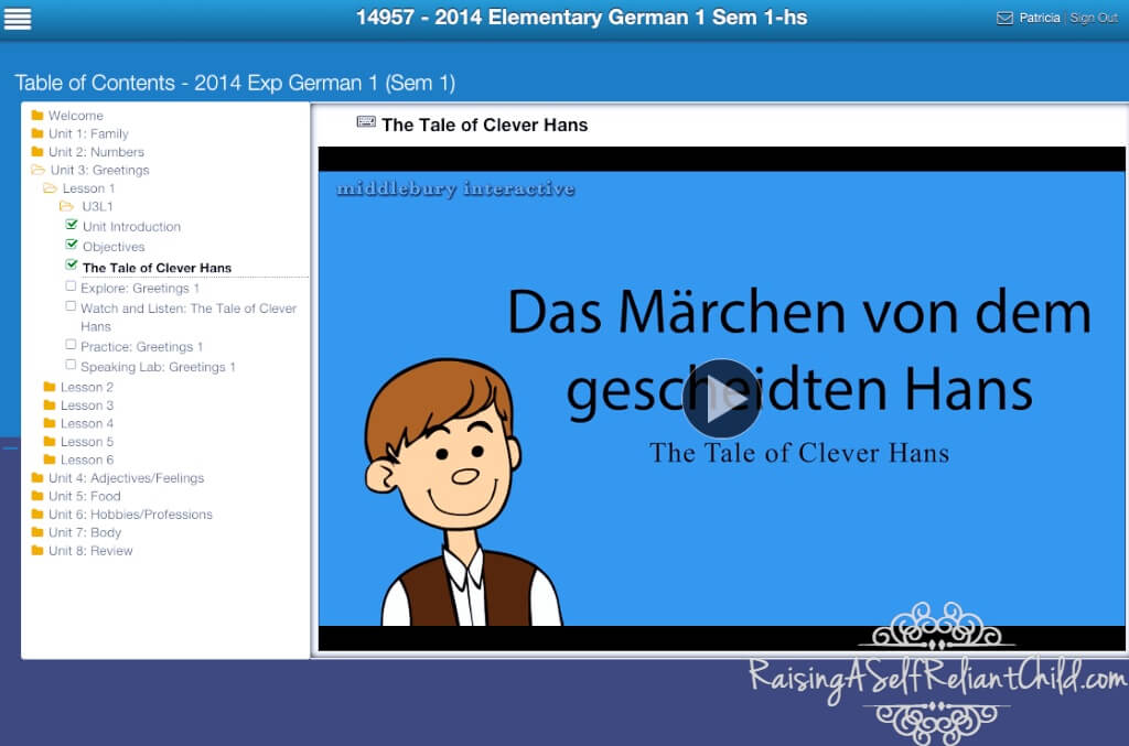 german online course for kids