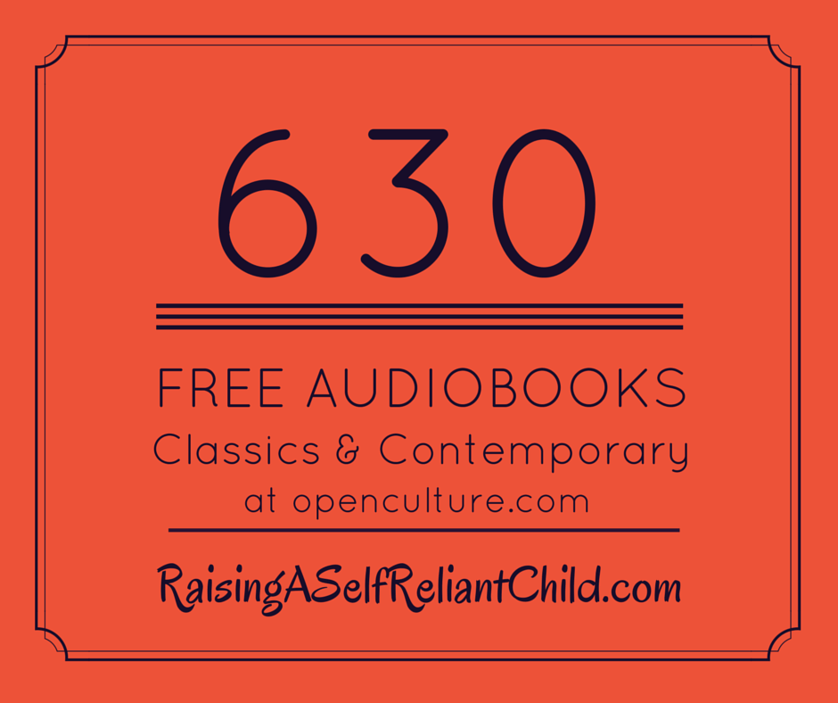 630 free audio books homeschool