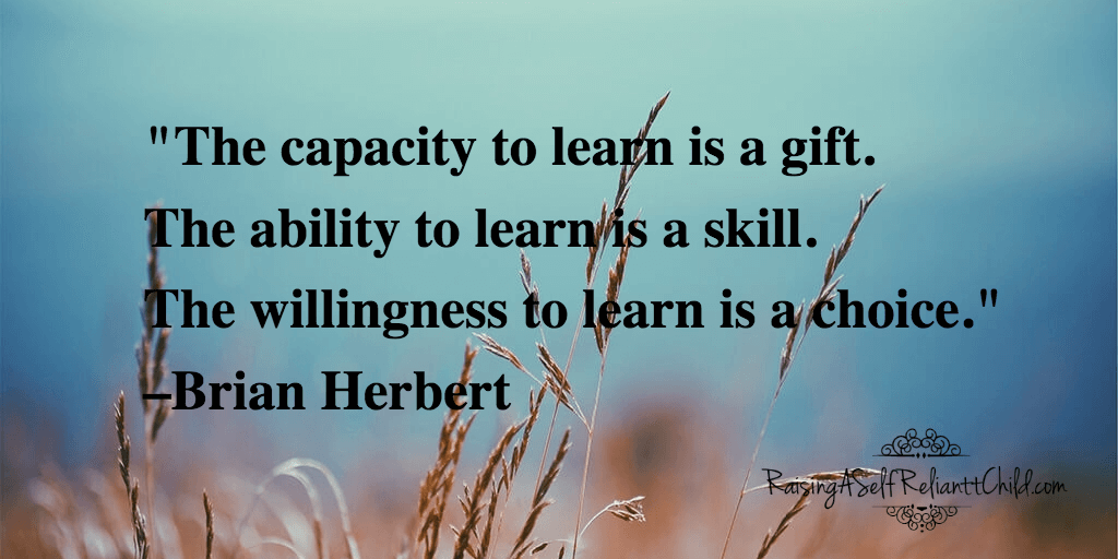 willingness to learn is a choice
