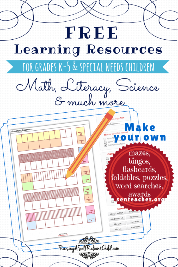 free learning resources k-5 homeschool