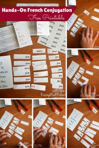hands on french conjugation first group verbs