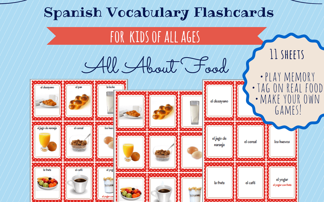 Free Printable Spanish Vocabulary Flashcards