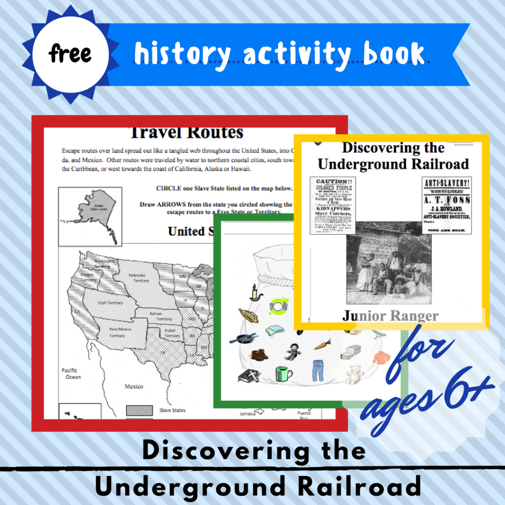 discovering the underground railroad kids homeschool free printable