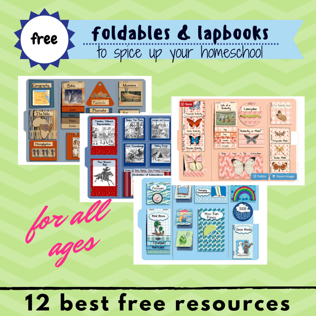 free foldables lapbooks printables