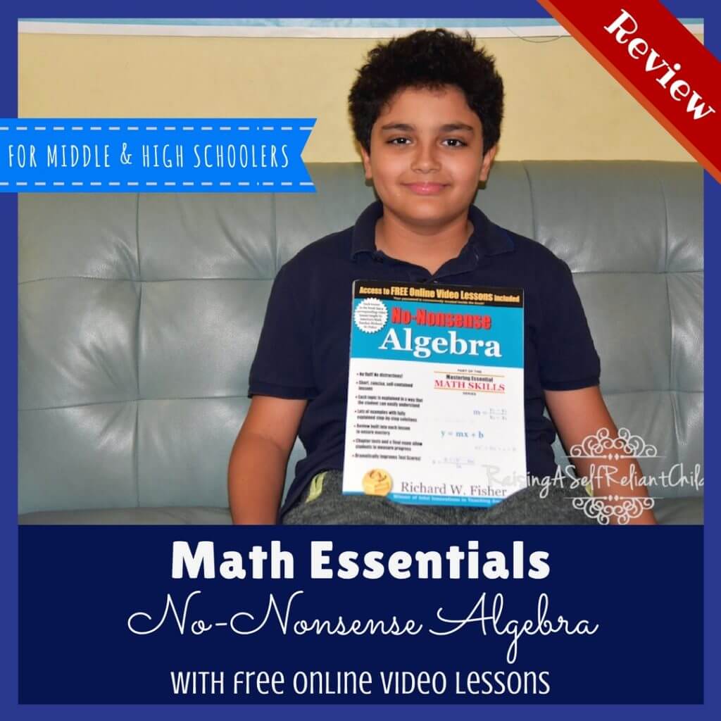 homeschool math no nonsense algebra review